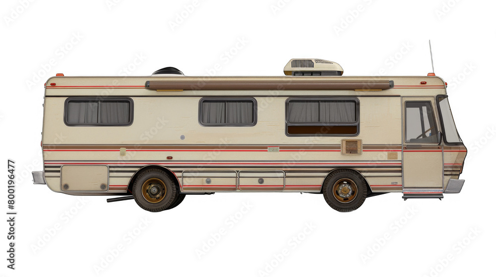 RV full-time living isolated on transparent background