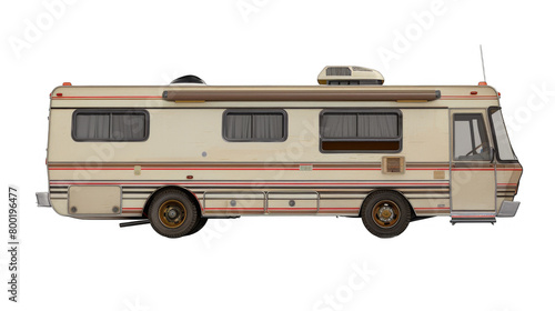 RV full-time living isolated on transparent background