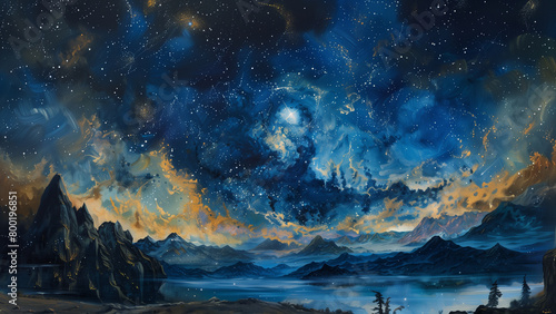 Galactic Graces: An Oil Ode to the Night Sky