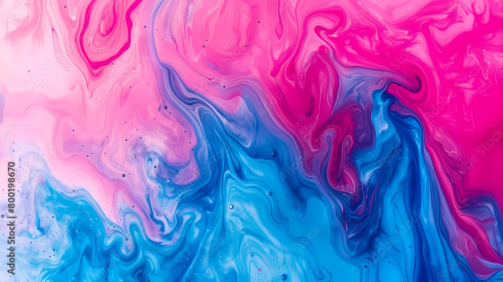 Fototapeta premium Vibrant Swirls of Pink and Blue in Abstract Artwork