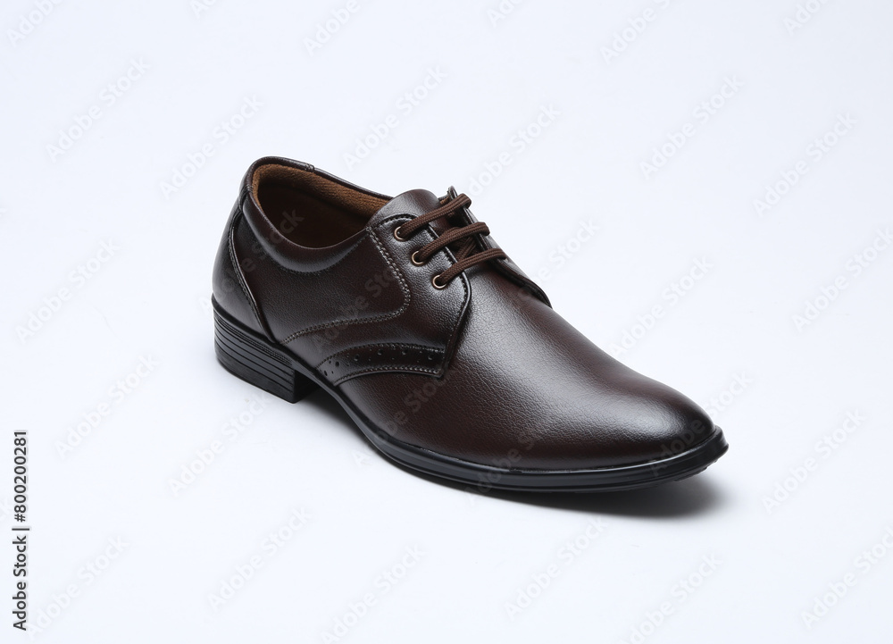 dark brown formal lace up shoes isolated on white background dark brown formal lace up shoes isolated on white background