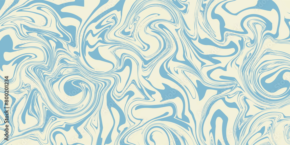 Groovy hippie 70s backgrounds. Waves, swirl, twirl pattern