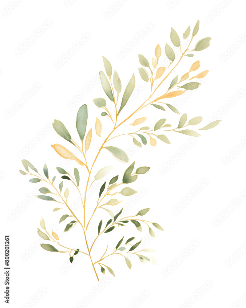 Obraz premium Myrtle, Hand drawn wedding card