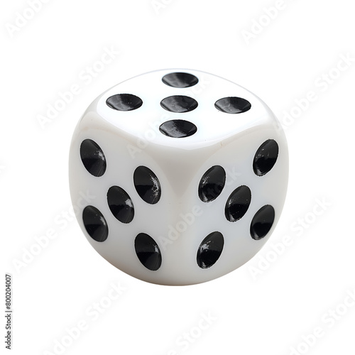 Dice on isolated transparent background