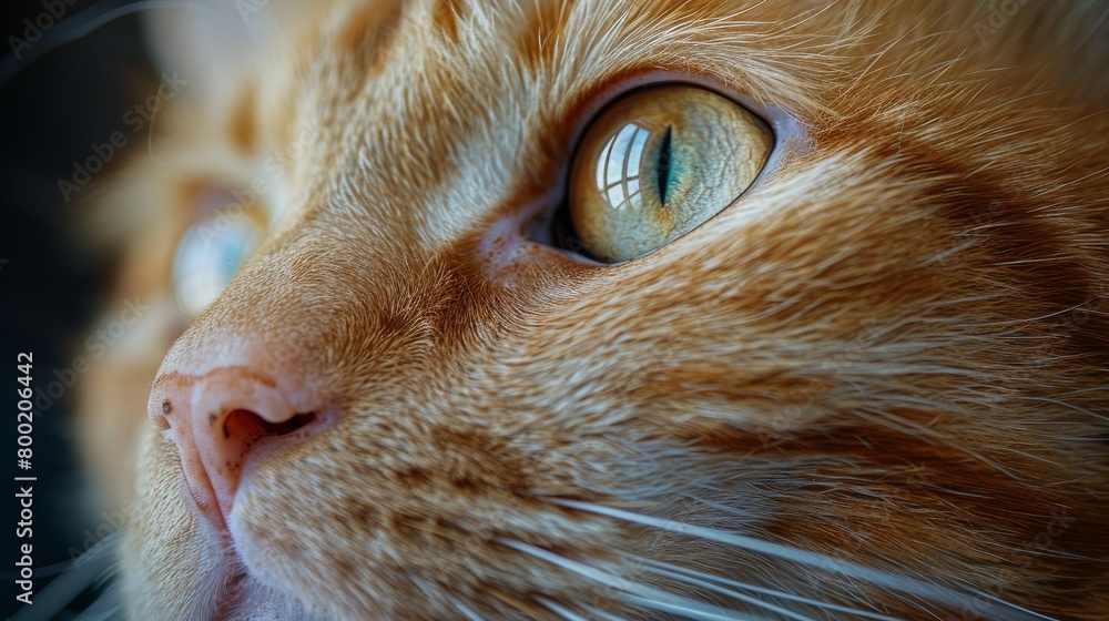 Close-up portrait of a beautiful purebred cat with amber eyes. Beautiful purebred cat close-up.