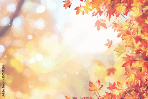 Autumn Leaves Maple Tree Autumn Background