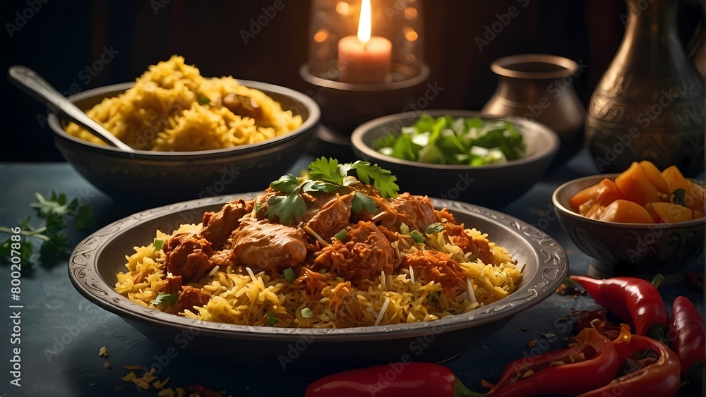 stew with vegetables and rice