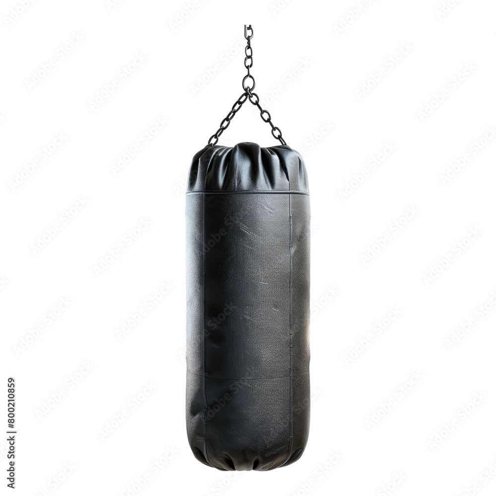 Boxing speed bag isolated on transparent background