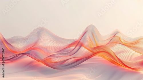 Gradient Trendy smoke waves colorful background wallpaper, 3D render creative smoke swoosh style soft lines ,Abstract design smoke wavy pattern illustration wallpaper ,Digital smoke 