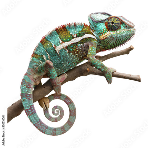 Chameleon isolated on transparent background