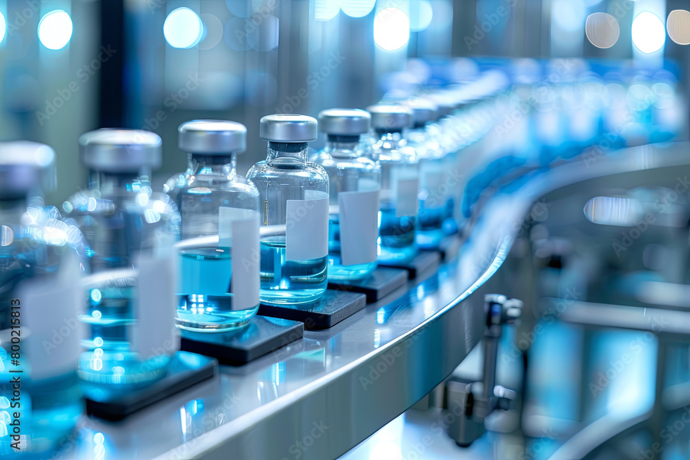 SARS-COV-2 COVID-19 Coronavirus Vaccine Mass Production in Laboratory, Bottles with Branded Labels Move on Pharmaceutical Conveyor Belt in Research Lab. Medicine Against SARS-CoV-2
SARS-COV-2 COVID-19 Coronavirus Vaccine Mass Production in Laboratory, Bottles with Branded Labels Move on Pharmaceutical Conveyor Belt in Research Lab. Medicine Against SARS-CoV-2