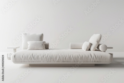 A contemporary daybed sofa with adjustable backrests photo