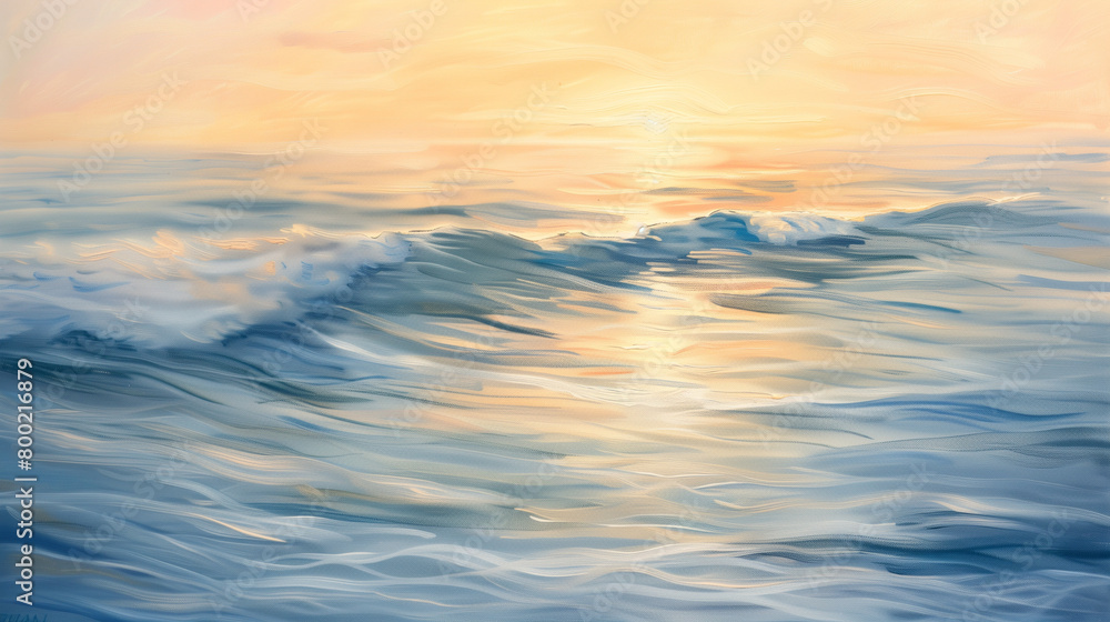 Fototapeta premium Sunrise Ocean Serenity