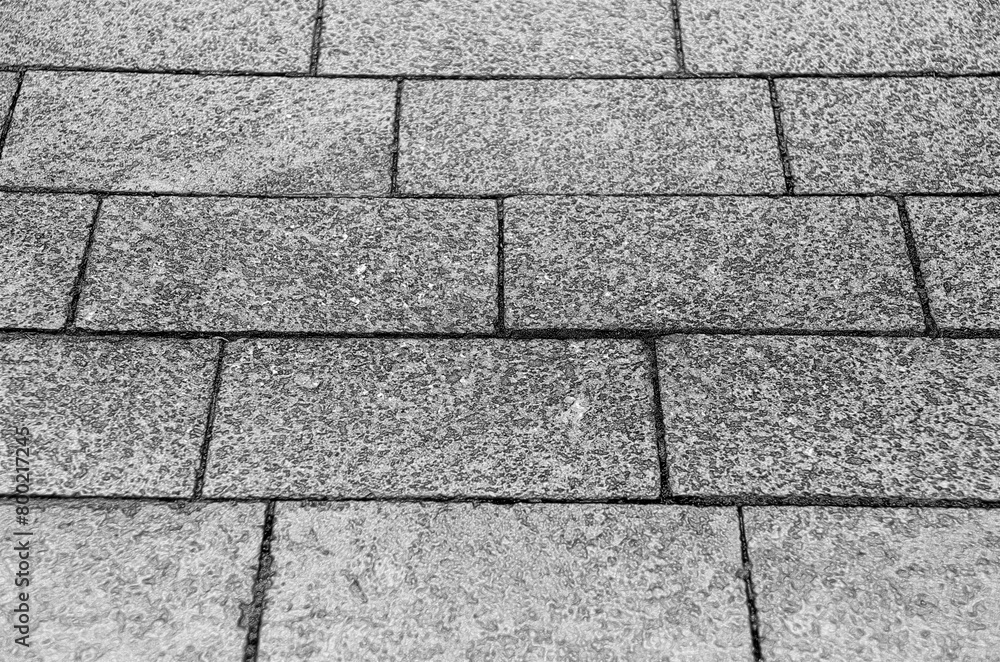Road stone pavement texture, grey bricks black and white pattern. Pencil sketch drawing illustration Road stone pavement texture, grey bricks black and white pattern. Pencil sketch drawing illustration