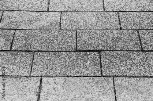 Wallpaper Mural Road stone pavement texture, grey bricks black and white pattern. Pencil sketch drawing illustration Torontodigital.ca
