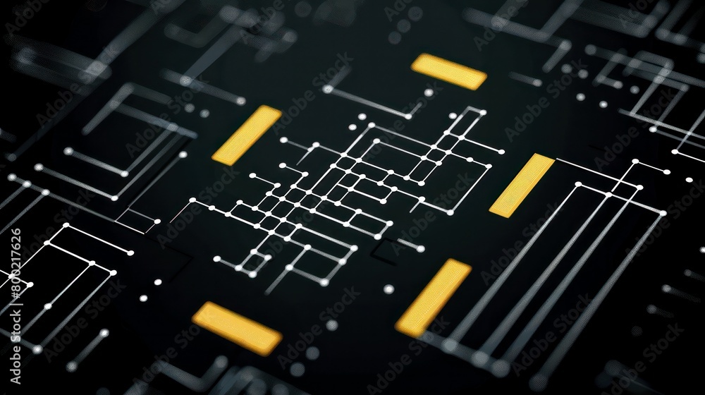 abstract data connection high tech digital technology chip circuit board black background abstract data connection high tech digital technology chip circuit board black background