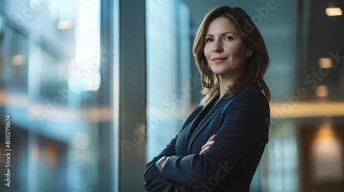 Free Download A female executive with powerful and commanding, president of a technology company. authoritative presence within the sleek and modern corporate environment, leadership and influence. generative AI - GFXLoad