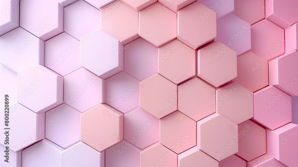 A high-definition photo of a geometric layout with hexagons softly overlapping, in a pastel color scheme of coral and lavender, creating a sense of calmness A high-definition photo of a geometric layout with hexagons softly overlapping, in a pastel color scheme of coral and lavender, creating a sense of calmness
