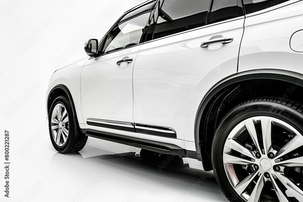 White SUV car isolated on white background
White SUV car isolated on white background
