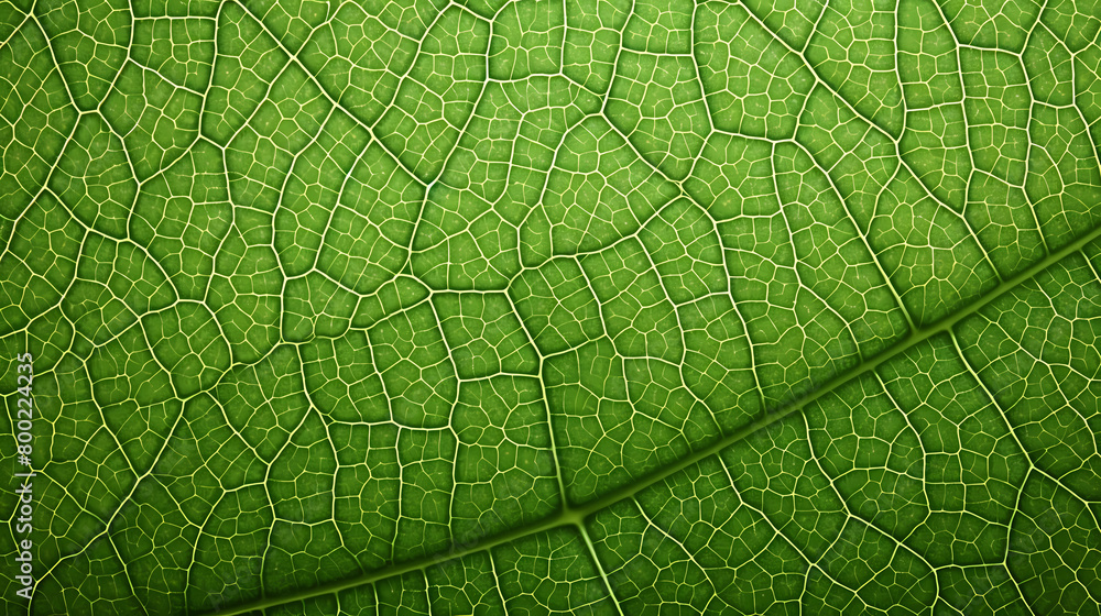 Texture of green leaves close-up Texture of green leaves close-up