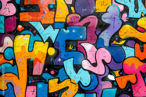 Wallpaper Mural Vibrant Urban Graffiti Art: Seamless Pattern Backgrounds Inspired by Street Culture and Contemporary Art Movements Torontodigital.ca