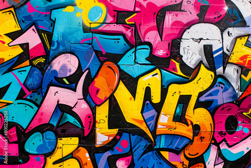 Wallpaper Mural Vibrant Urban Graffiti Art: Seamless Pattern Backgrounds Inspired by Street Culture and Contemporary Art Movements Torontodigital.ca