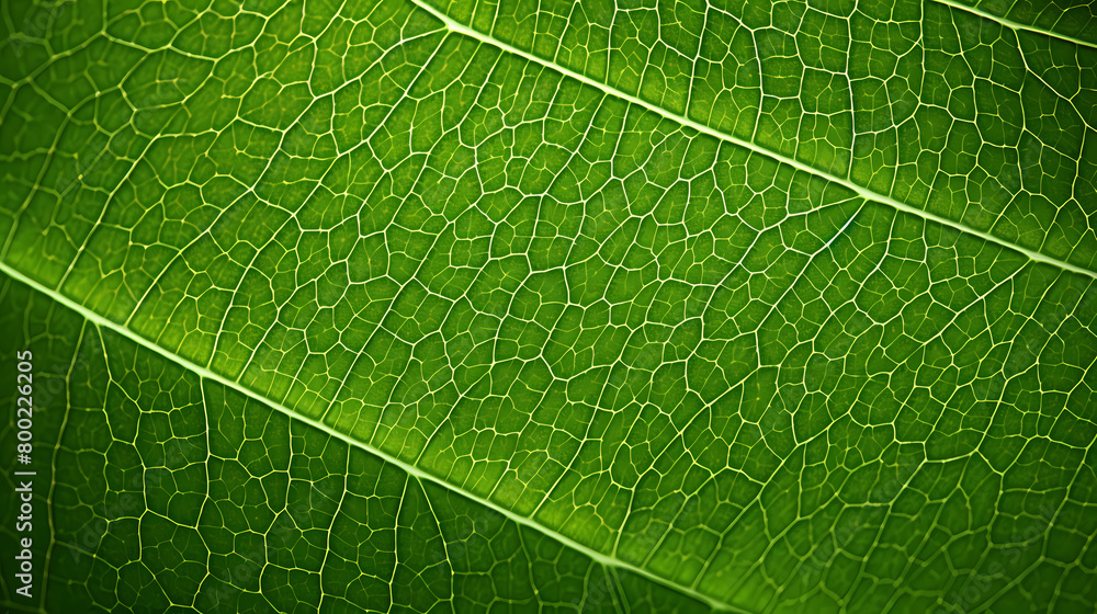 Texture of green leaves close-up Texture of green leaves close-up