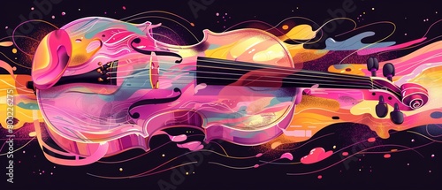 An album cover featuring a burning violin on a dark background, representing the concept of hot classical music