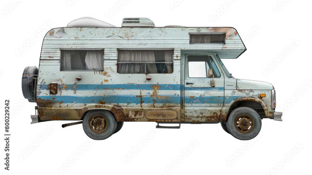 RV winter isolated on transparent background