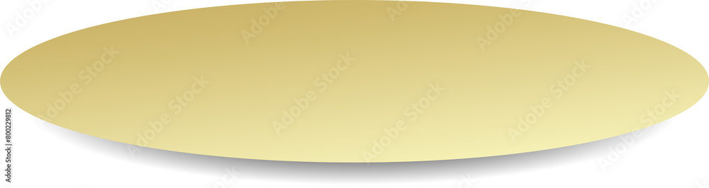 Gold paper round and shadow Gold paper round and shadow