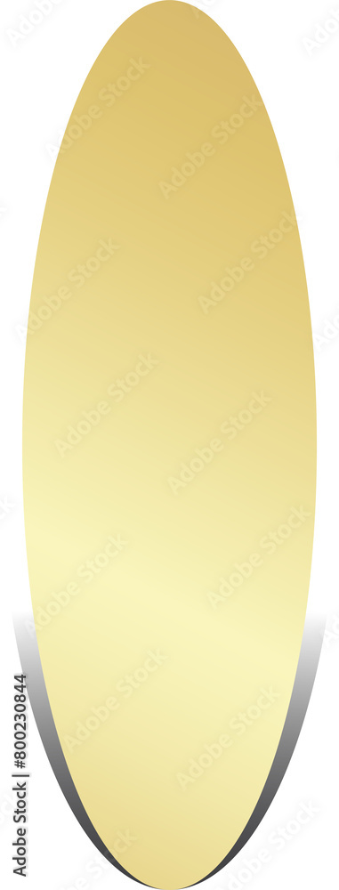 Gold paper round and shadow Gold paper round and shadow
