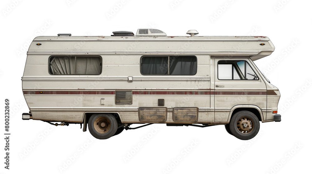 RV camper van conversion isolated on transparent background Stock ...