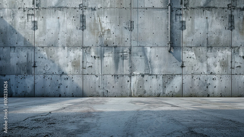 Concrete Wall Texture with Shadow Play. Modern Architecture and Design Background. Ideal for Urban Designs, Architectural Backgrounds, and Textured Surfaces. High-Quality Photo with Copy Space.