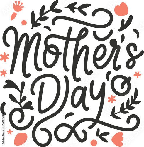 mother day, typography