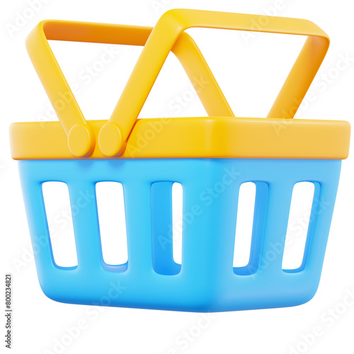3D Shopping Basket icon