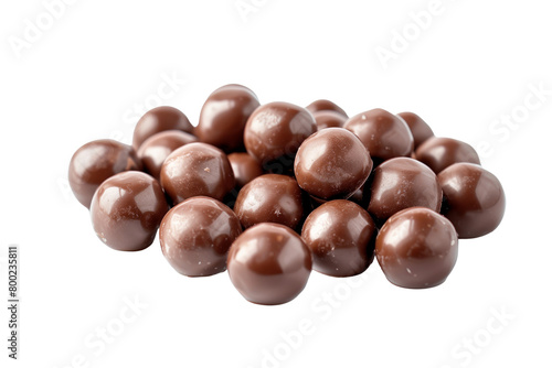 ball chocolate isolated on white background