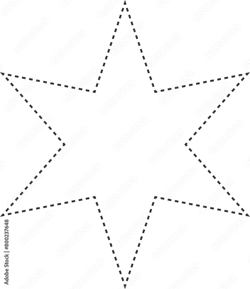Star dash line Star dash line