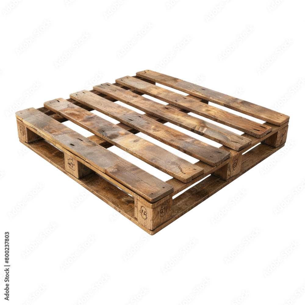 Wooden pallet isolated on transparent background Wooden pallet isolated on transparent background