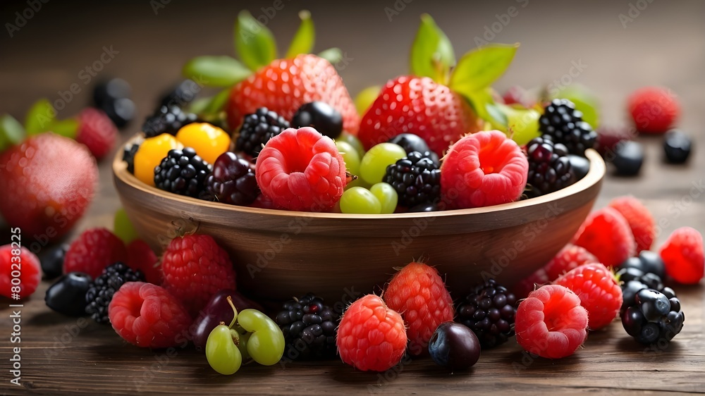 Berries and fresh fruits collectively Berries and fresh fruits collectively