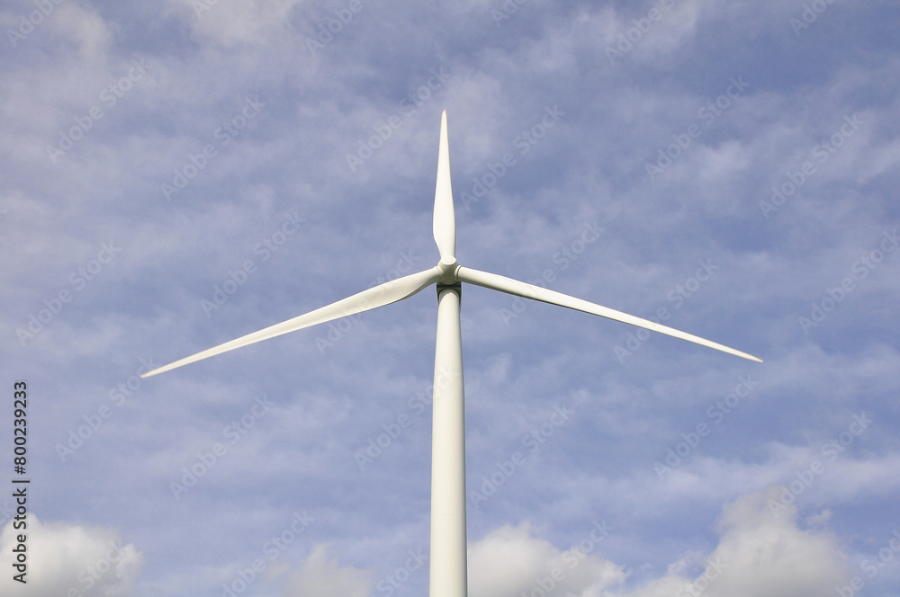Wind turbines. Power generation. huge windmill against the sky Wind turbines. Power generation. huge windmill against the sky
