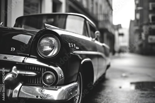 old car in the street photo