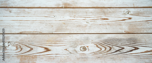 White limed wooden planks. Wooden texture background with horizontal boards.
