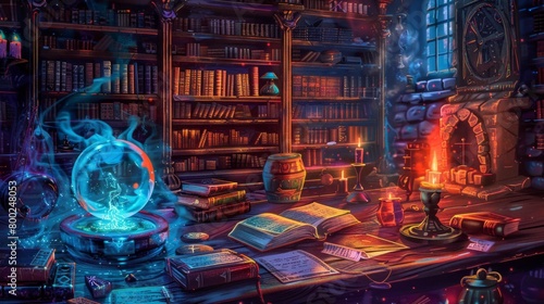 Ancient Library of Mystical Divination and Artifacts photo