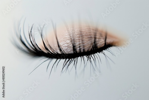 Elegant and Natural Lashes, filled with black bristles on the upper half of each eyelash
