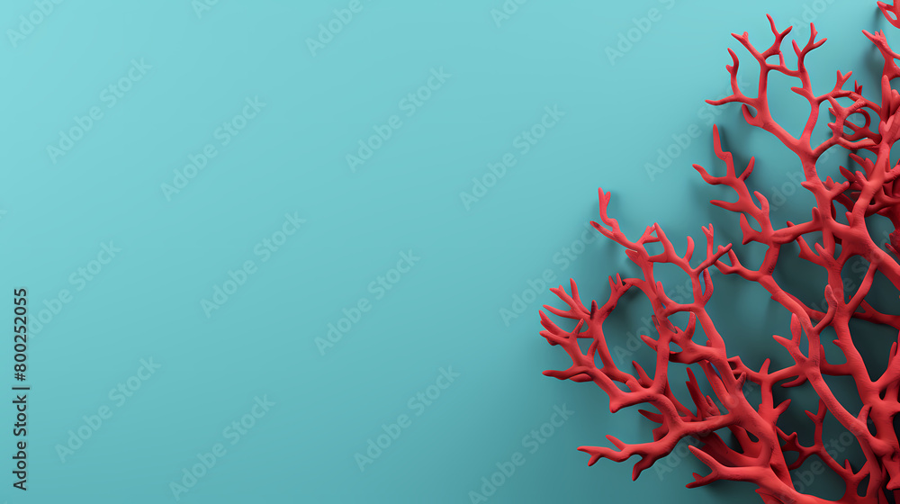 Red coral with space for text Red coral with space for text