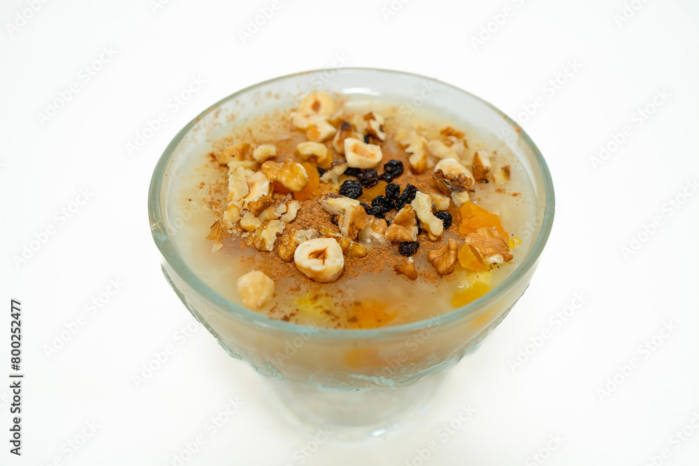 Traditional delicious Turkish dessert; Ashura (Asure) Traditional delicious Turkish dessert; Ashura (Asure)