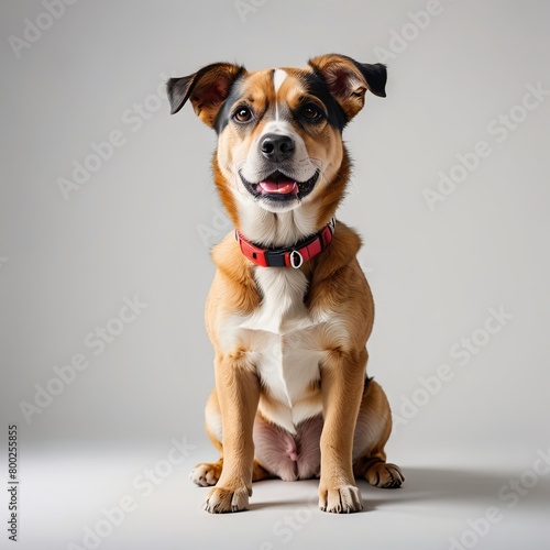 jack russell terrier on white