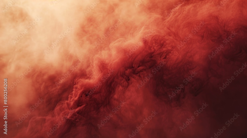 cloud of red dust as it spins and moves through the air generative ai