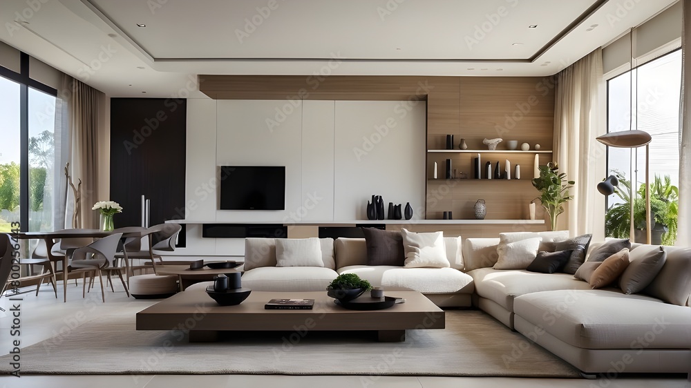 interior of a contemporary living room interior of a contemporary living room