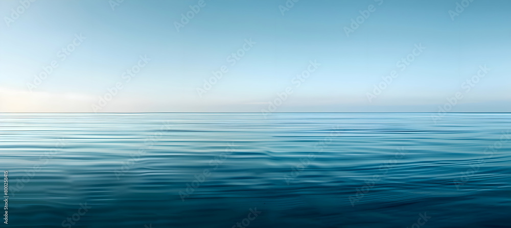 Obraz premium An HD photograph showcasing a clean and modern design, with large rectangles smoothly transitioning through a palette of cool blues, inspired by the calm of an ocean at dusk